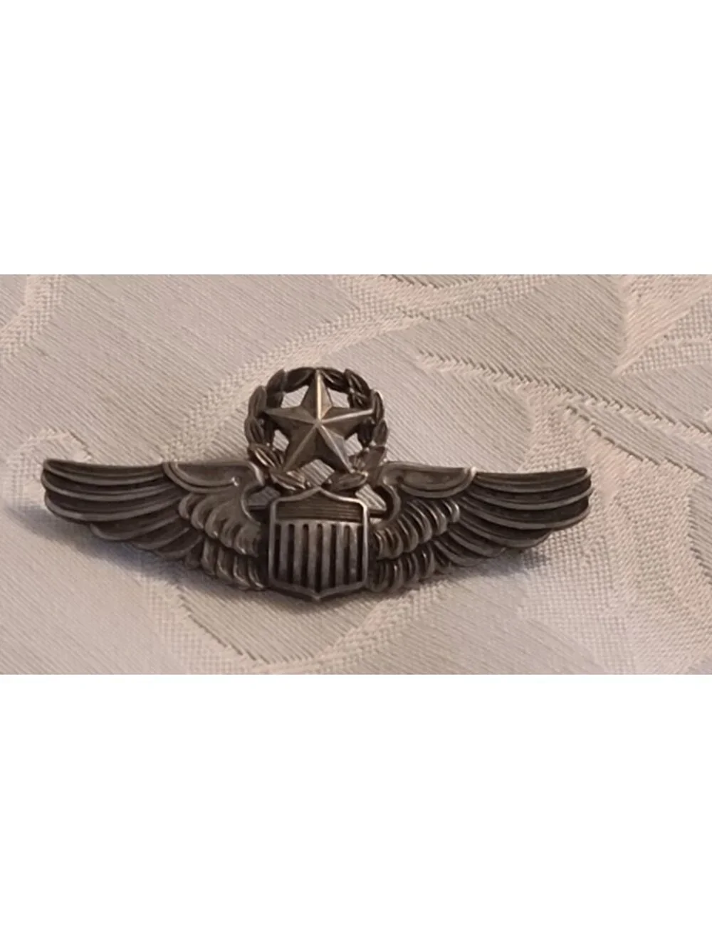 Vintage N.S Meyer Sterling Silver U.S. Air Force Pilot Wings Badge